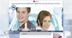 Desktop Screenshot of kfz-innung-vechta.de